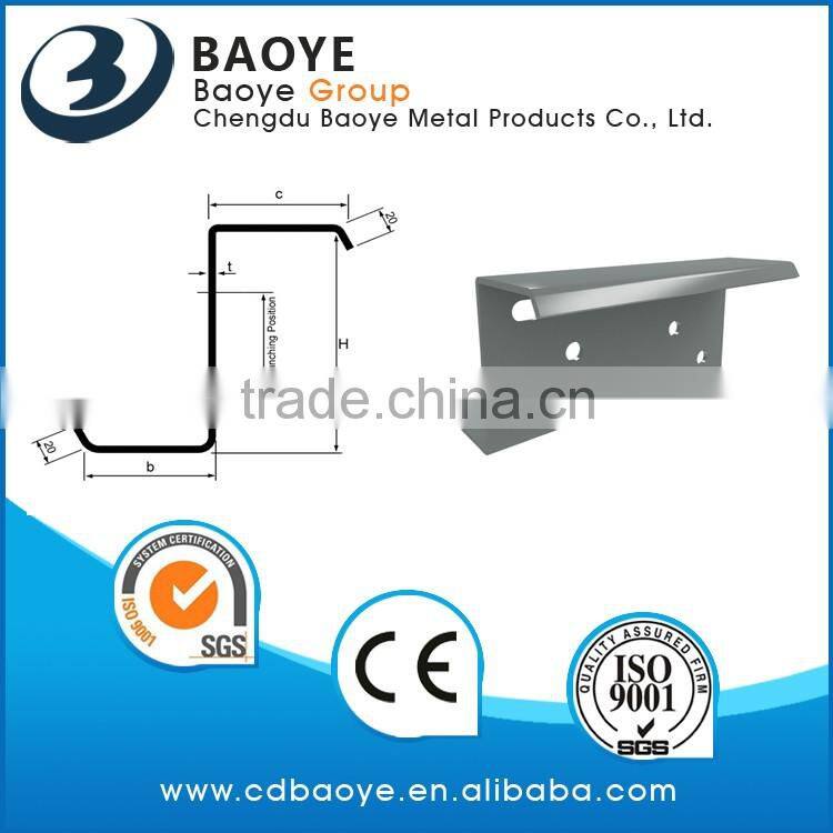 Factory of C Purlin/ Z Purlin steel purlin prices