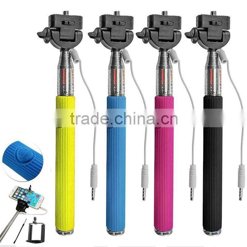 shenzhen quality Selling Wholesale For cell customize wired monopod selfie stick