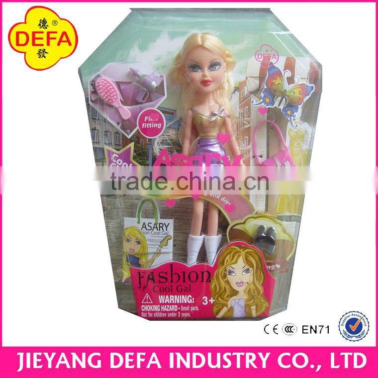 Eco-friendly PVC rock & roll big eyes South American flavor doll toy