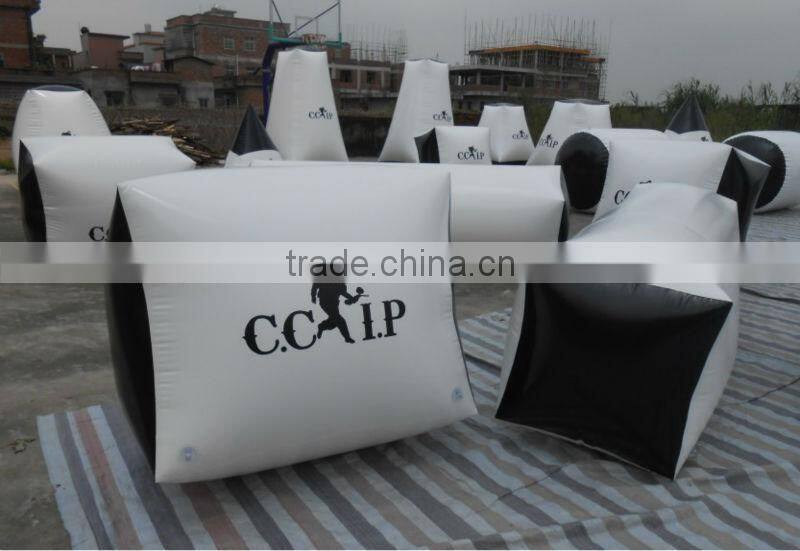Large X bunkers for paintball inflatable obstacle
