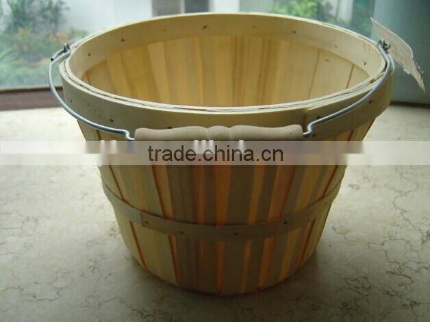 Texas Basket Co. Natural Round 1/2 Bushel Basket