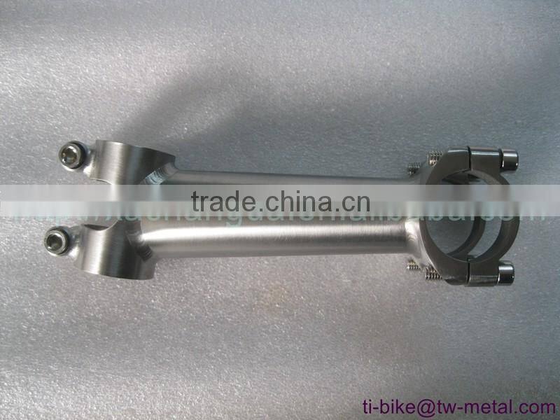 super light titanium bicycle stem OEM hand brush finished cheap ti bike stem customized titan city bike stem XACD made in china