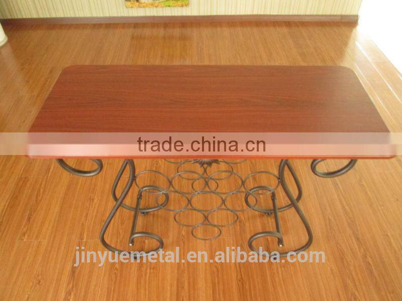 metal display wine rack