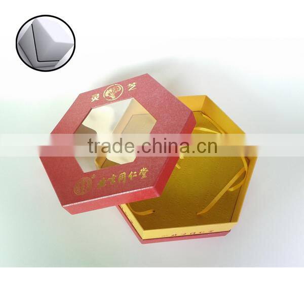 creative hexagon paper rigid box