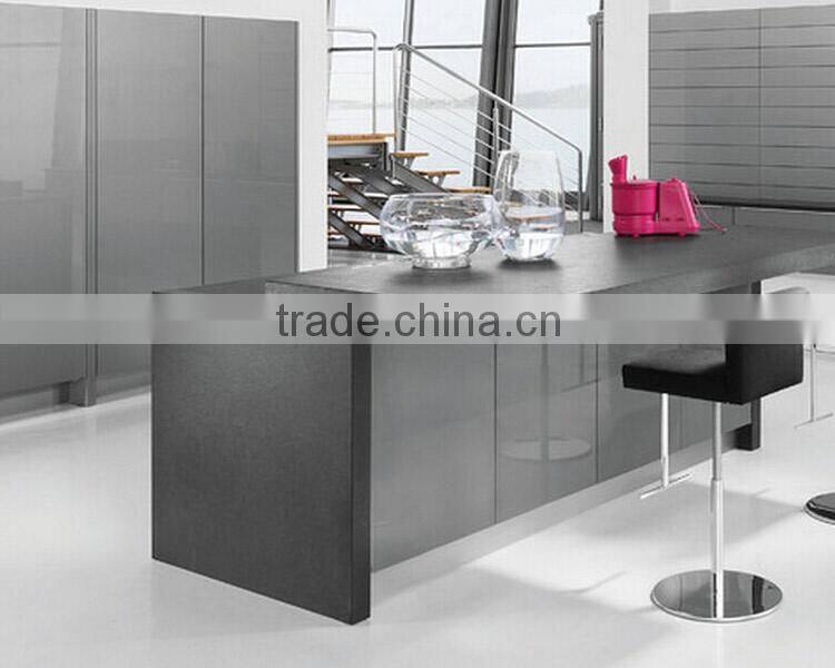 Kitchen cabinet high gloss lacquer and grey lacquer kitchen cabinet