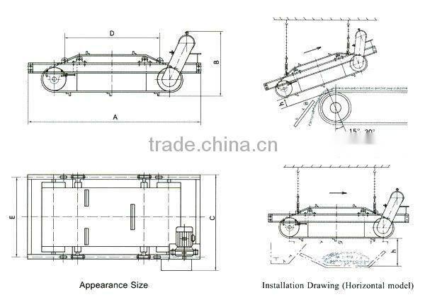 Oil cooling cross belt magnetic separator and mining equipments