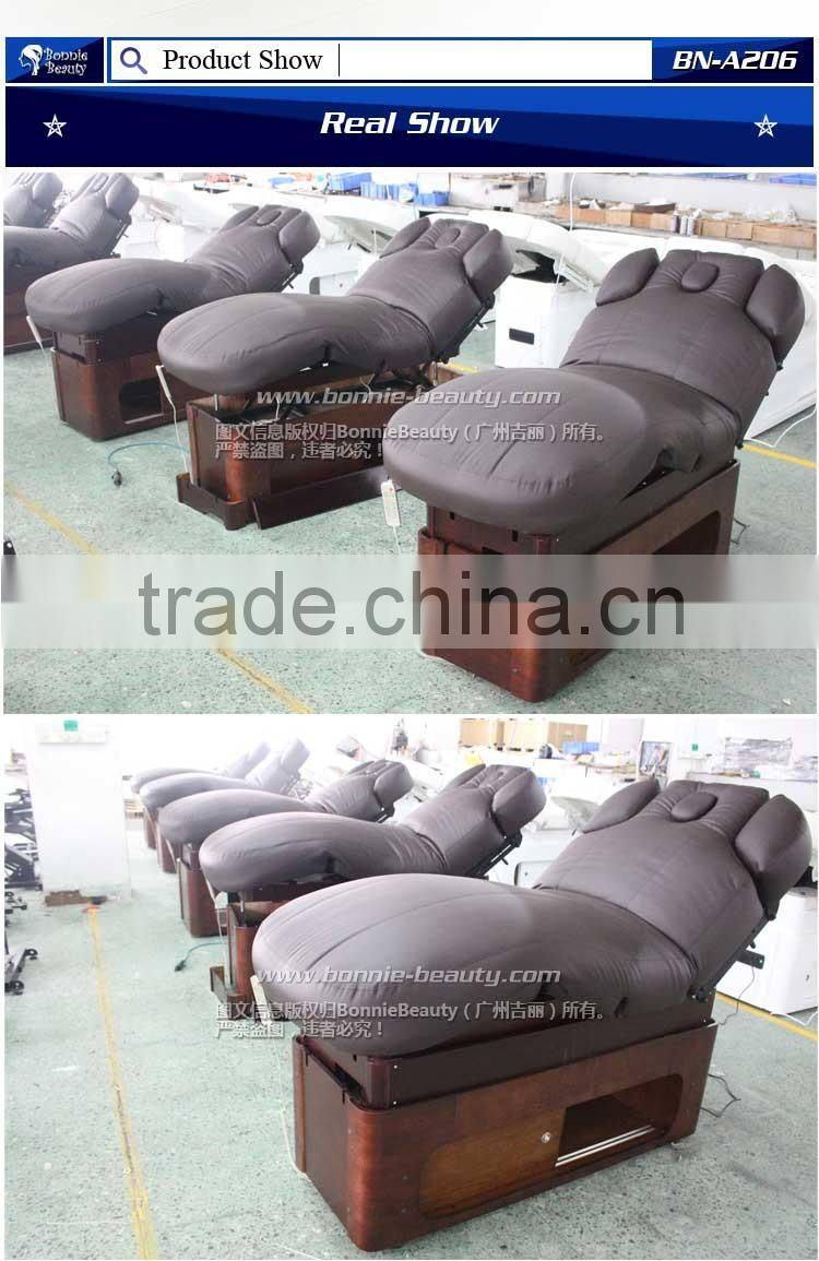 BN-A206 comfortable solid wood massage table with cabinet for sale