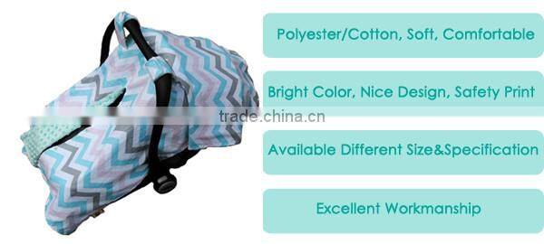 World Class Colorful Chevron Design Super Soft Luxurious Cotton Baby Car Seat Cover