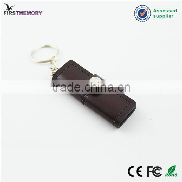 Real leather sophisticated technology men's purse USB stick 2gb 8gb