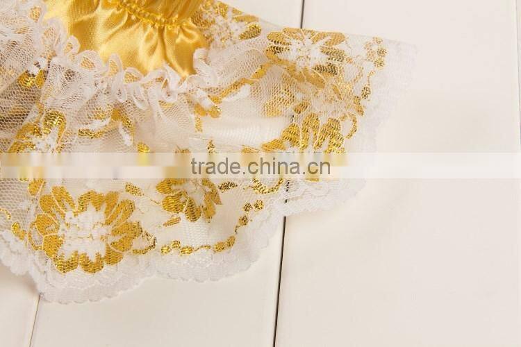 2017 New Product Wholesale Boutique Solid Shiny Romper, Bow-Knot Hairband Baby Adorable Girls Summer Clothes