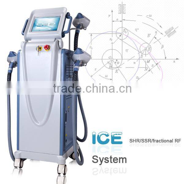 Hot sellig multifunctional ipl shr e light ipl rf machine