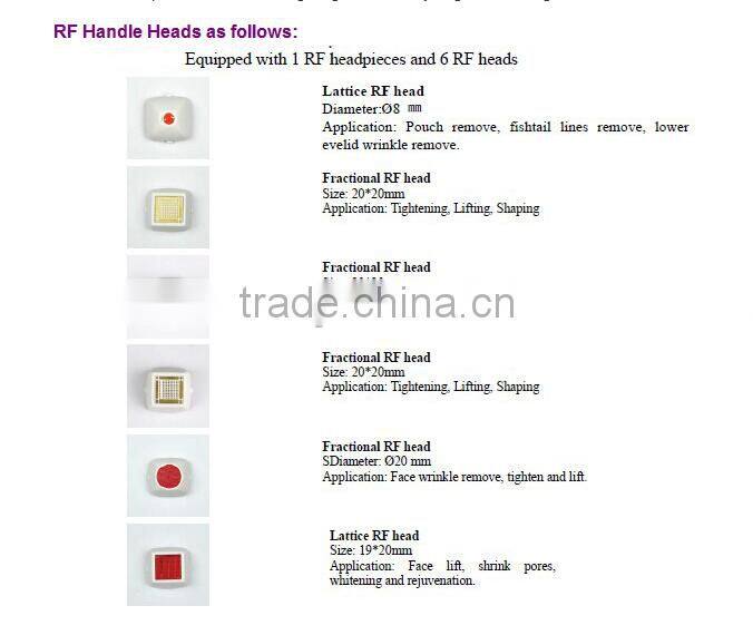 face skin lifting Facial Fractional RF micro needle radio frequency beauty machine