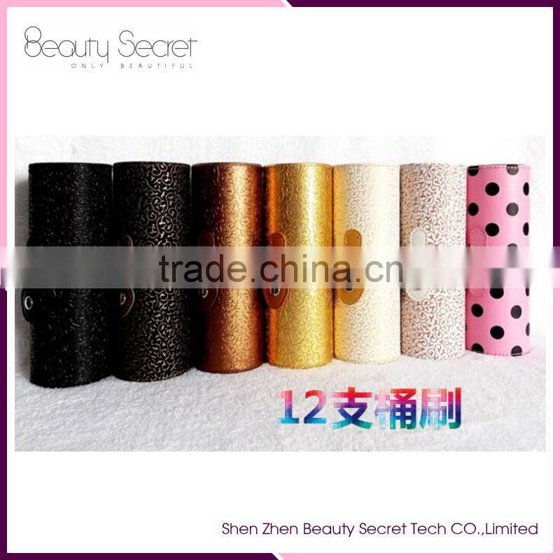 High quality private logo luxurious brush pot make up brush set