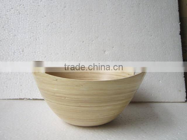 White lacquer outside bamboo bowl for kitchenware from leading Vietnam company