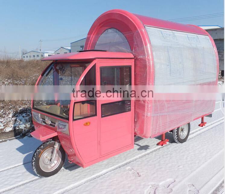 Outdoor fiberglass Gasoline Motorcycle Mobile Food cart