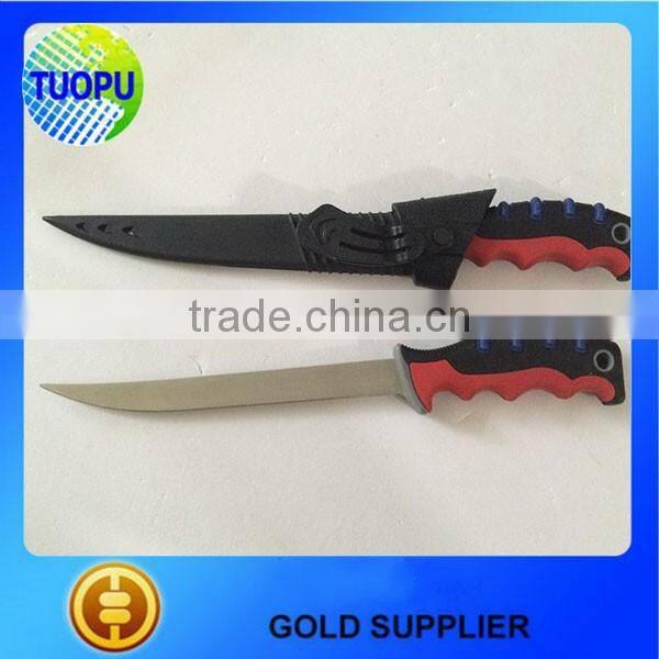 High quality 440 stainless steel blade fish knife with sheath