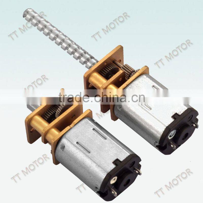 12mm micro gear motor with screw-thread long shaft
