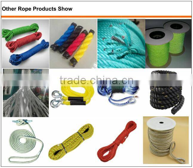 4mm-30mm 3 strand twisted/braided polyethylene rope