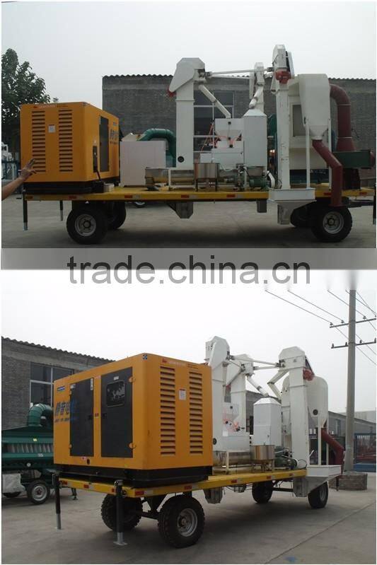 mobile seed cleaning and bagging plant