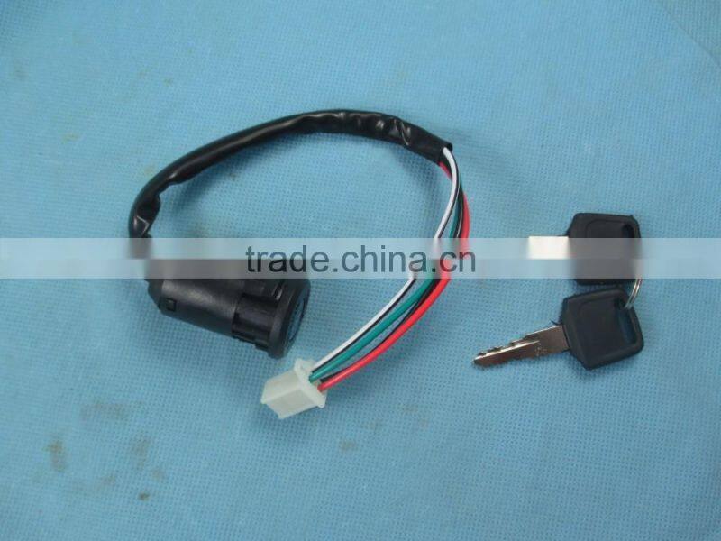 4 Wire Ignition Switch 2 Keys Motorcycle Scooter Bike Quad Go-Kart Pirt Bike