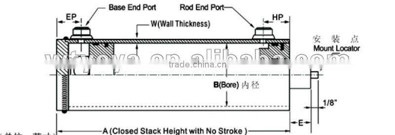hydraulic cylinder for trailer truck and construction