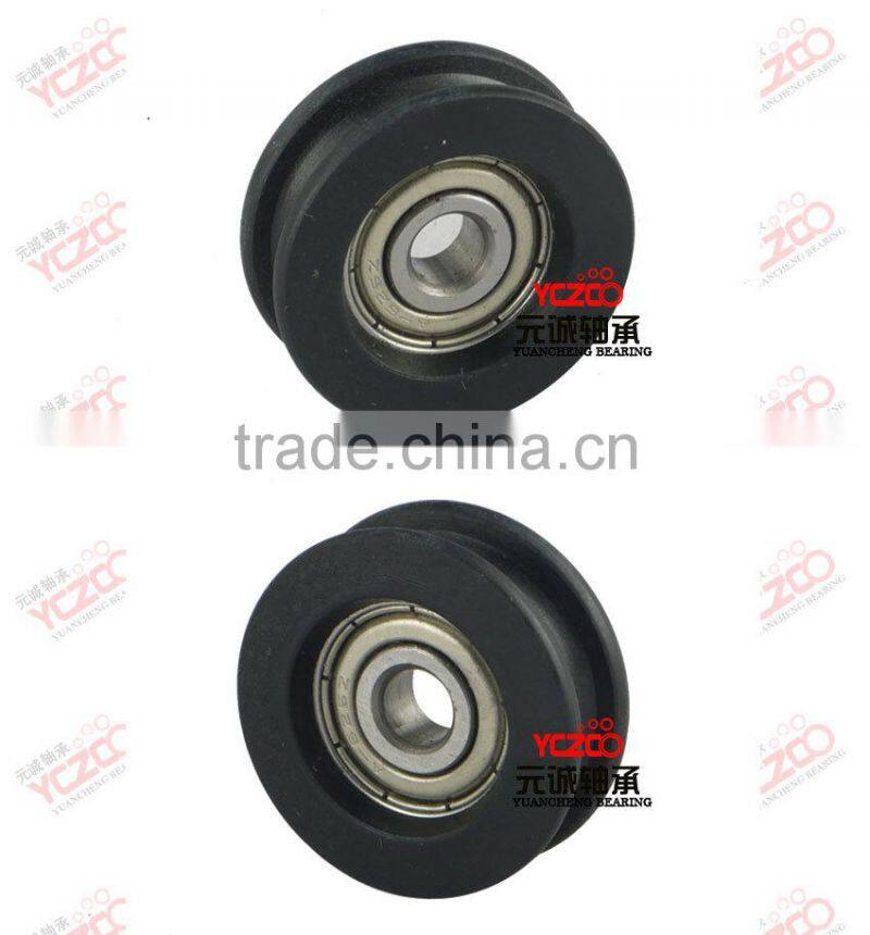 Miniature sliding door roller/caster wheels for sliding door accessories