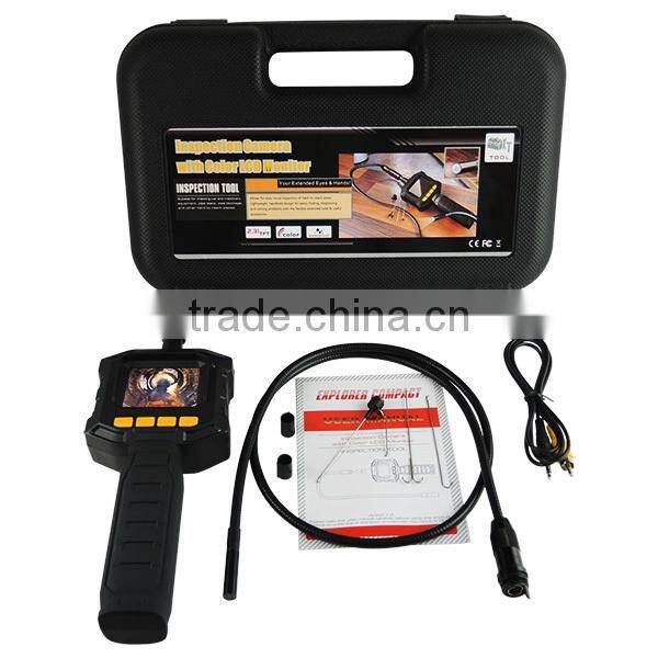 Industrial 2.31" TFT LCD 8mm Camera Video Borescope Endoscope 4 LED Lights AV Output SnakeScope 3FT Cable Surveillance Tool