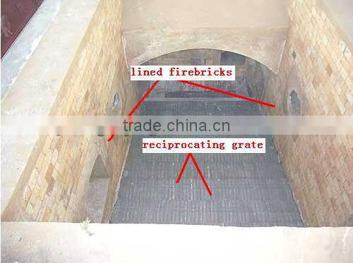 Reciprocating grate hot air generator