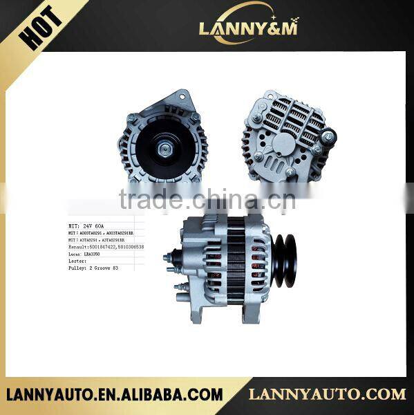 High Quality Alternator for Renault Trucks A003TA8291 A003TA8291RR A3TA8291RR 5010306538 LRA3350