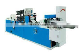 Two color napkin embossing and folding machine,tissue paper napkin making machine