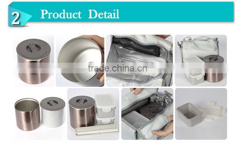 Convenient stainless steel vacuum food warmer set (CSUN)