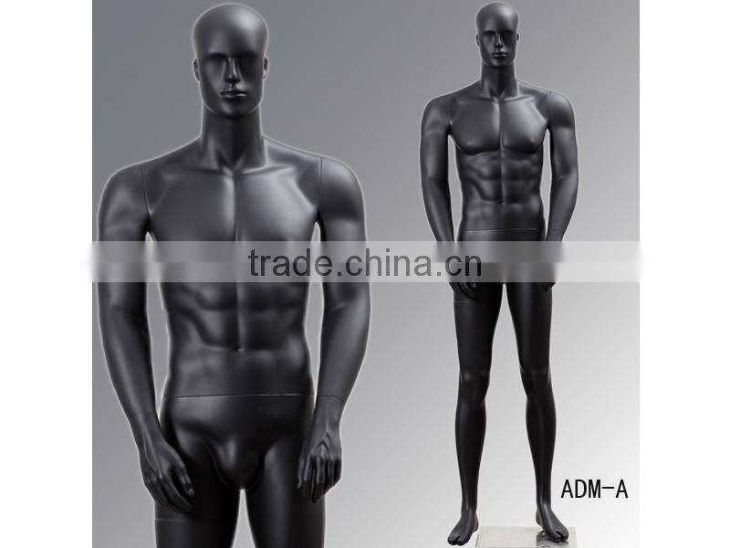 Lifelike black muscle used full body male mannequin sale