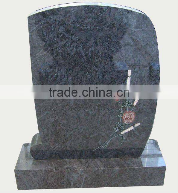 carved flower granite tombstones,cheapest headstone,headstone etching (23 years factory)