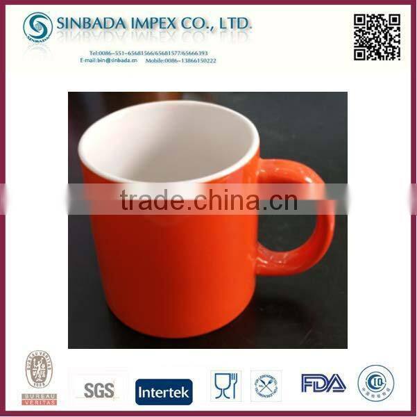 Cheap Bulk Ceramic Double Color Coffee Mugs Wholesale