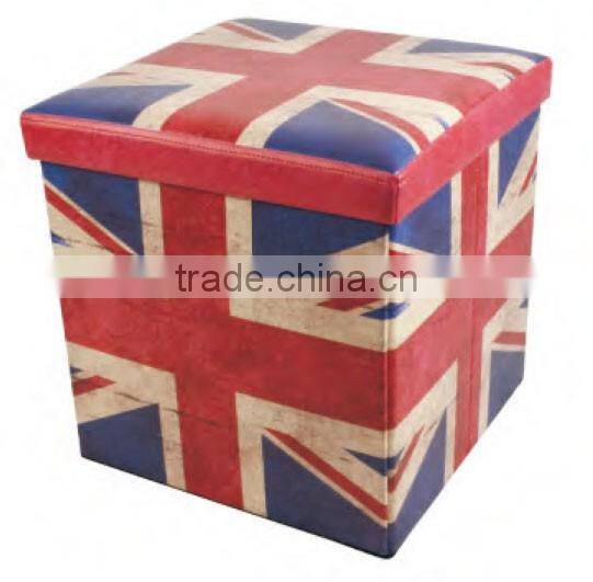 Hot Sale Latest Design PVC Printing Small Ottomans