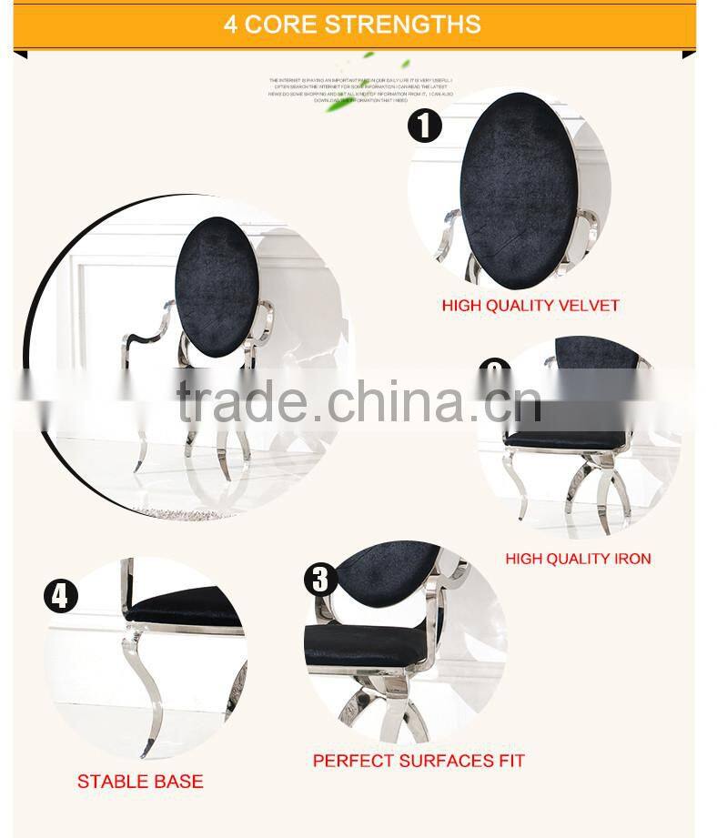 B413 hot sale armrest dining chair fabric dining chair
