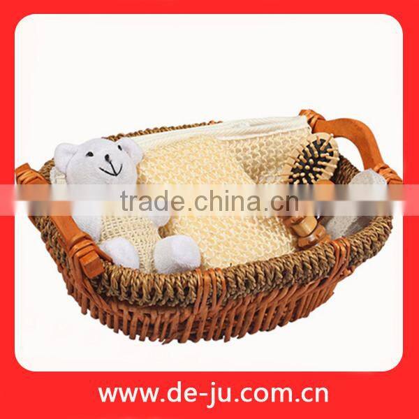 Wholesale Ratten Square Bin Professional Bath Set