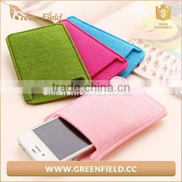 Felt fabric cell phone bag waterproof phone bag