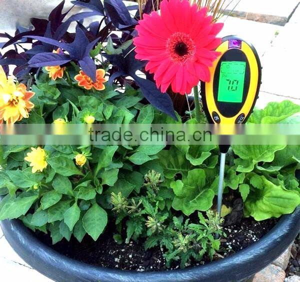 4-in-1 Soil Meter for moisture PH Light Temperature Gardening Test Meter