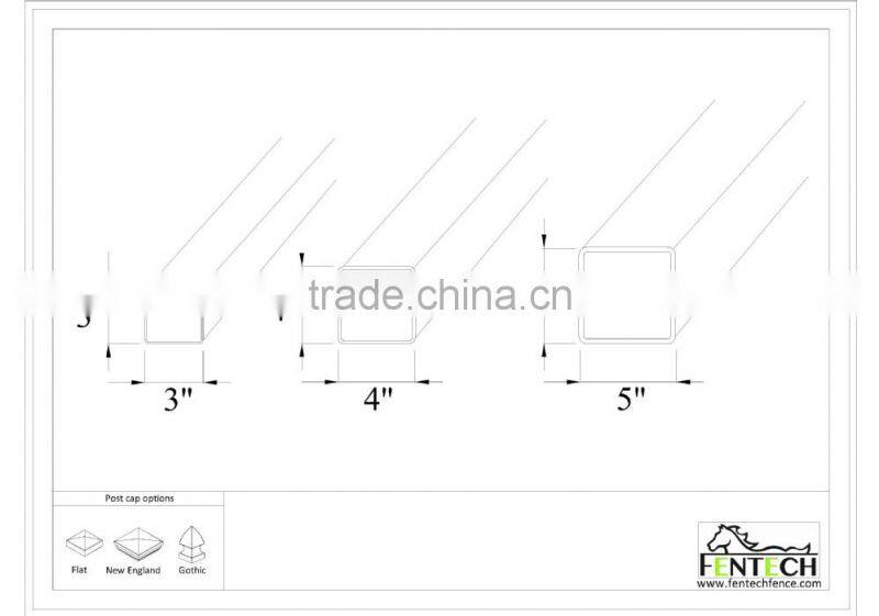 High Quality Cheap Strong Durable VInyl/Plastic/PVC Fence Post Factory