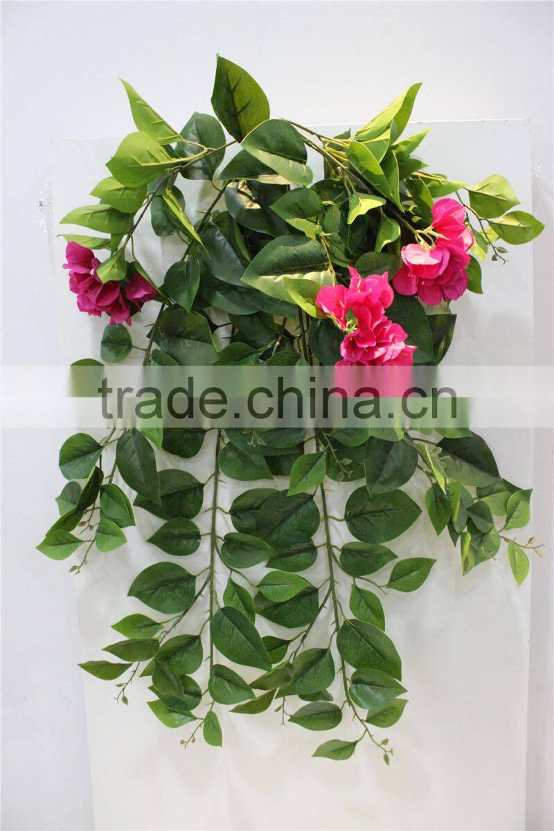 artificial branch leaves fake leaves with flower for decor