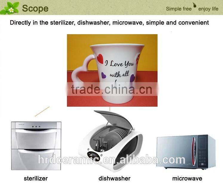 Hot sale hotel white porcelain espresso 320 ml ceramic coffee cup