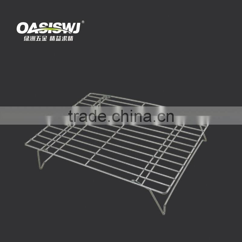 3 tiers metal bread cooling rack, chrome plate wire cooling rack