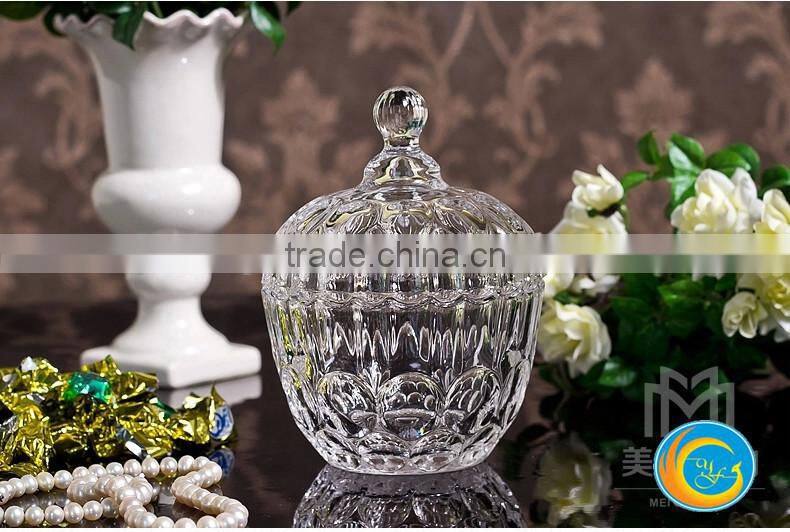crystal glass candy/fruit bowl