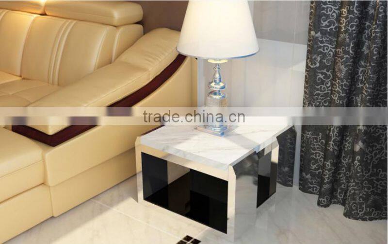 C8025 modern bedside end table stainless steel side table