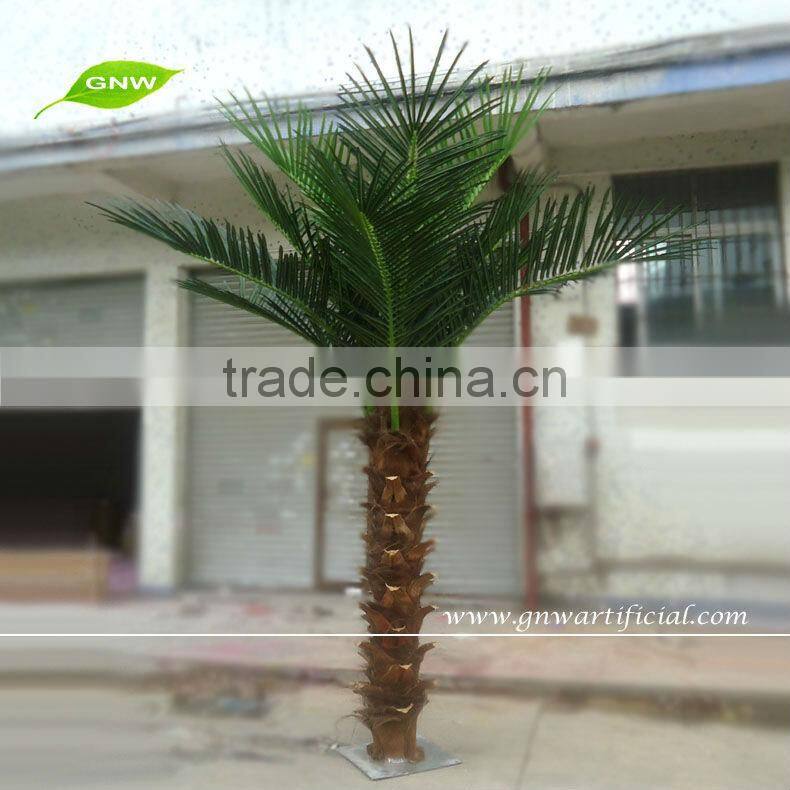 APM036 GNW Artificial Decorative Coconut Palm Tree Show 10ft for Room Decoration