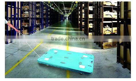 Professional Plastic Supermarket Trolley with mute wheels