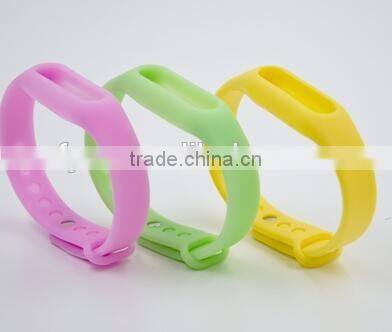 Colorful Replacement Wrist Strap for Xiaomi Mi Band Miband2 Bracelet,silicone bangle,silicone band