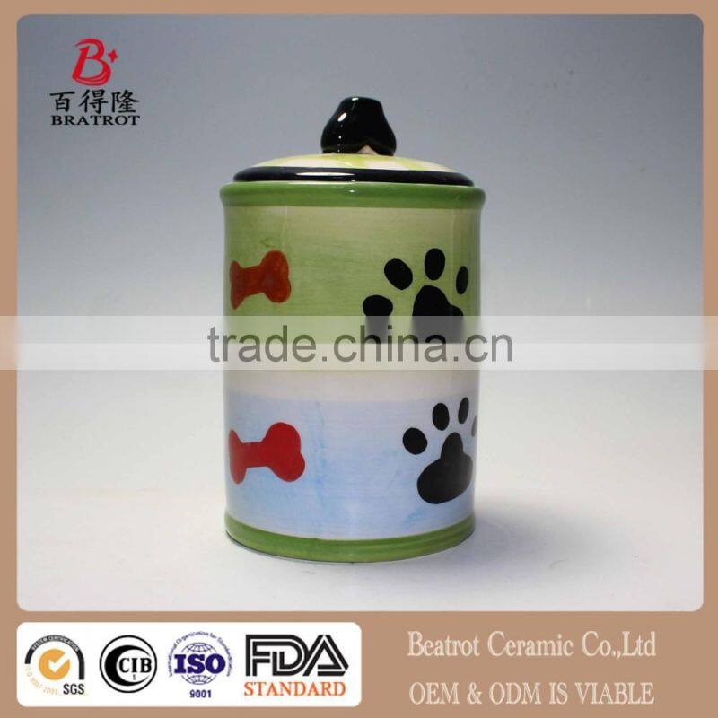 NEW Next Wags & Whiskers Dog Treat Jar Ceramic