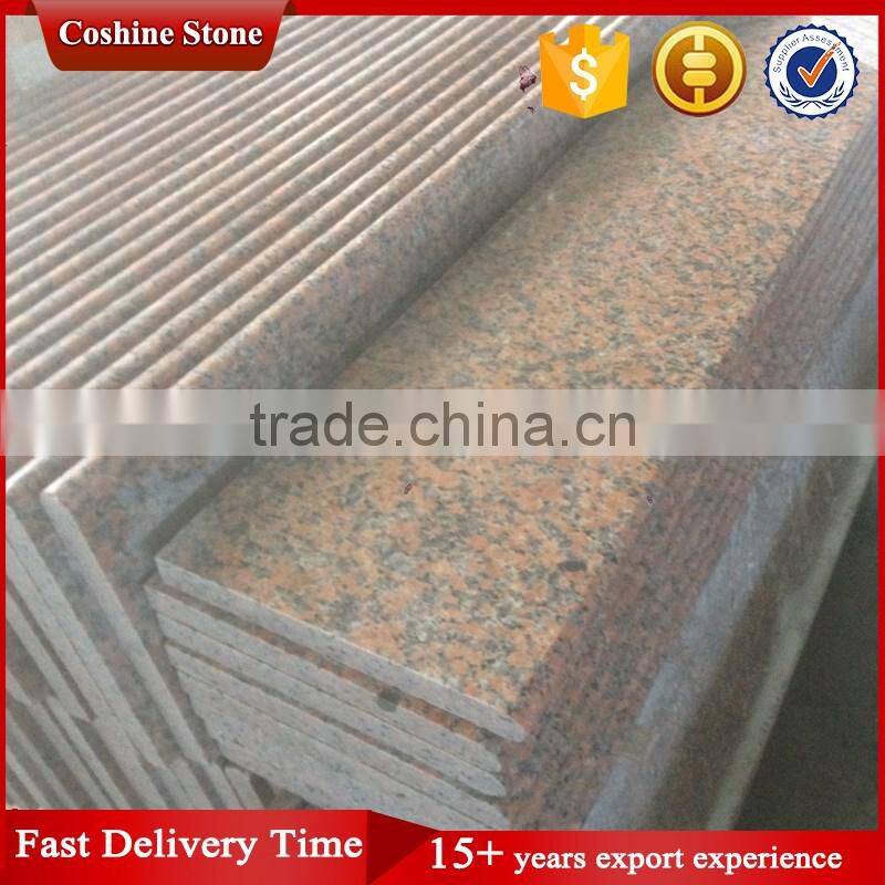 most popular and cheap maple red G562 granite stair